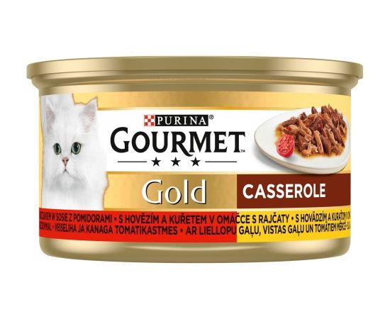 Purina GOURMET GOLD - Casserole beef and chicken 85g