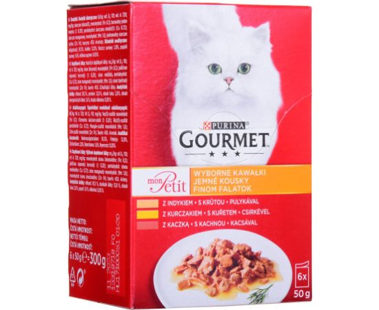 Purina GOURMET Mon Petit Poultry Mix - wet cat food - 6 x 50 g