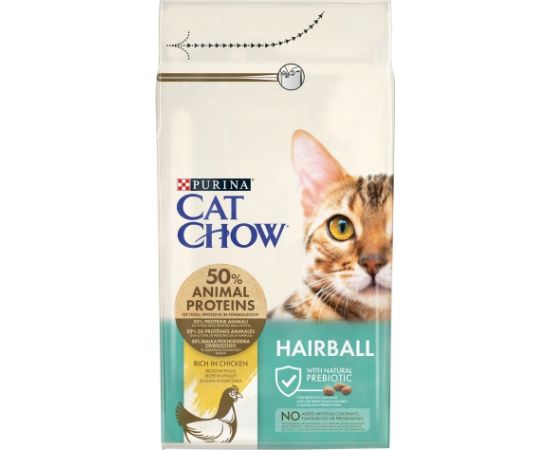 Purina CAT CHOW HAIRBALL CONTROLL cats dry food 1.5 kg Adult Chicken