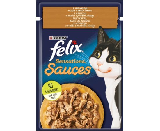 PURINA Felix Sensations Sauces Turkey - wet cat food - 85 g