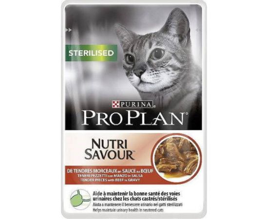 PURINA Pro Plan Cat Sterilised Beef - wet cat food - 85 g