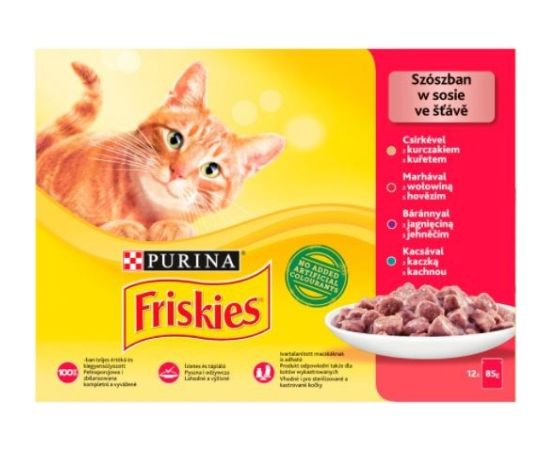 Purina Friskies Mix meat - wet cat food - 12 x 85 g