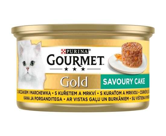 Purina GOURMET GOLD - Savoury Cake with Chicken and Carrot 85g