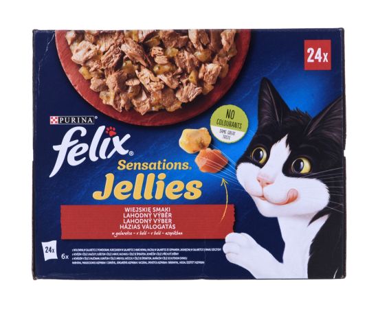 Purina Felix Sensations country flavors in jelly 24 x 85 g