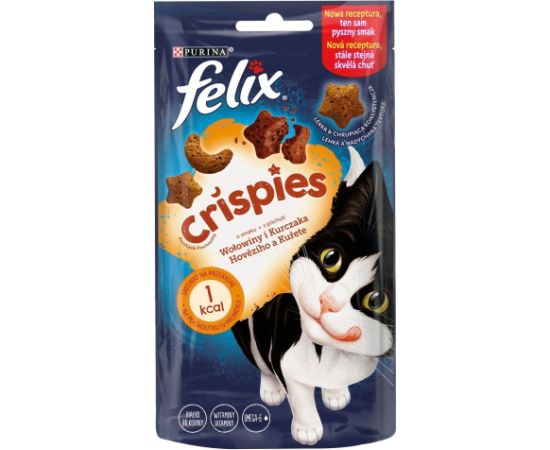 Purina FELIX Crispies Beef, Chicken - dry cat food - 45 g