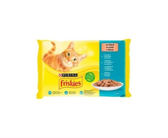 Purina Friskies Fish Mix - wet cat food - 4x 85 g
