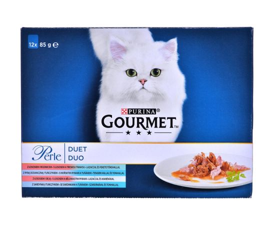 Purina GOURMET Perle Duet Fish - wet cat food - 12x85 g