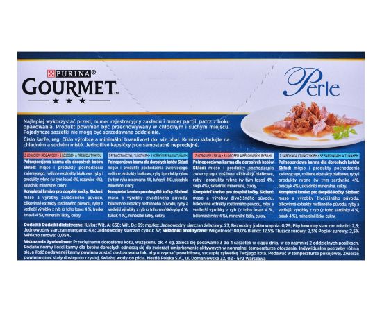 Purina GOURMET Perle Duet Fish - wet cat food - 12x85 g