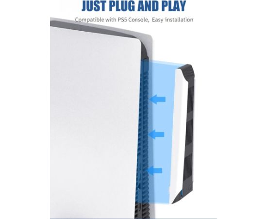 GameBox CO1 Боковой клипсовый охладитель для консоли Play Station 5 с USB-питанием и очень низким уровнем шума белого цвета