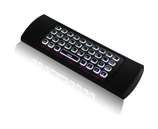 CP MX3-ML Universālā TV / PC pults bezvadu ar klaviatūru / IR pults / LED apgaismojums / USB melns