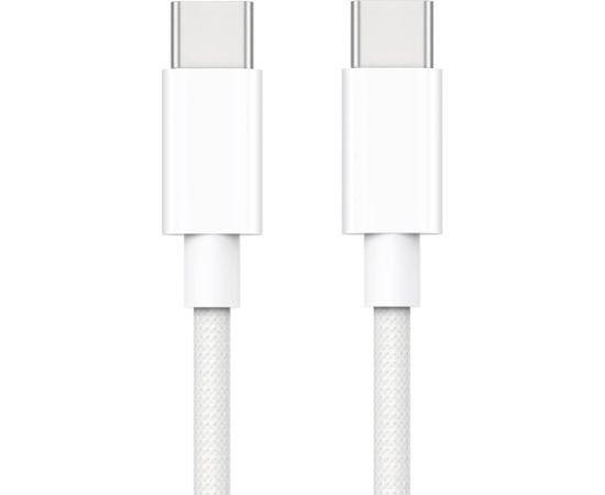 iLike CBL6 Pītas virves 65W PD USB-C uz USB-C Datu un uzlādes 2m Vads Balts (OEM)