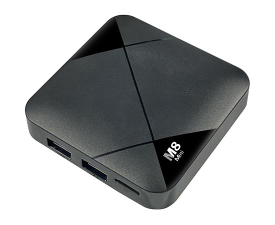 Tvix M8 Mini 2in1 4K Media Box + Retro Game console 2x Wi-Fi Controllers & 6x Platform 8-64bit 5000 Games