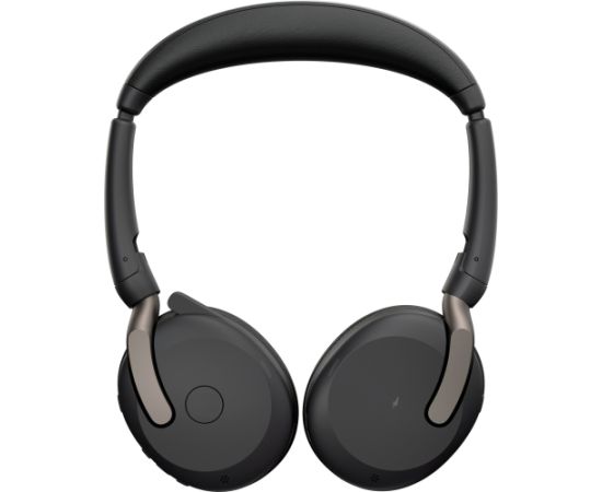 Jabra Evolve2 65 Flex Duo WLC, with charging pad, headset (black, stereo, UC, USB-C, Link380c)
