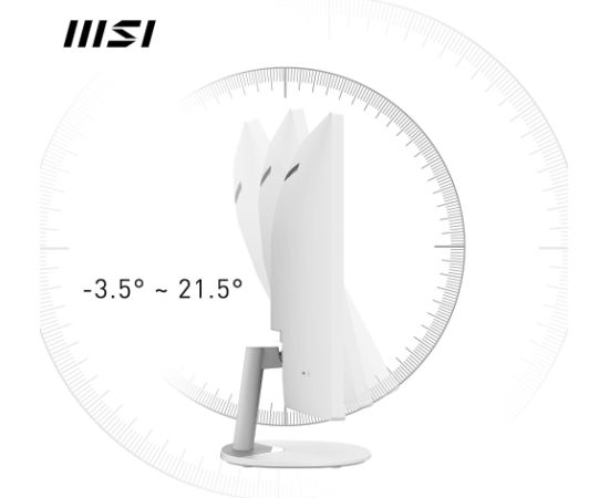 MSI PRO MP341CQWDE, LED monitor (86 cm (34 inches), white, WQHD, VA, curved, 100Hz panel)