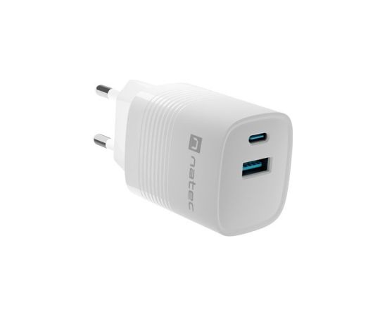 NATEC CHARGER NATEC RIBERA GAN 1X USB-A + 1X USB-C