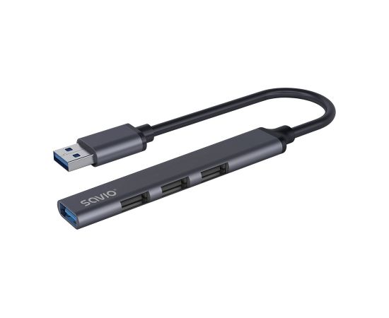 SAVIO Hub AK-70 USB-A - 3 × USB-A 2.0, 1 × USB-A 3.1 GEN 1, 4 in 1, 5 Gbps