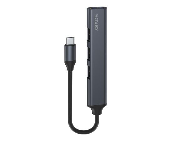 SAVIO AK-71 USB-C hub - 3 x USB-A 2.0, 1 x USB-A 3.0, 4-in-1, 5 Gbps