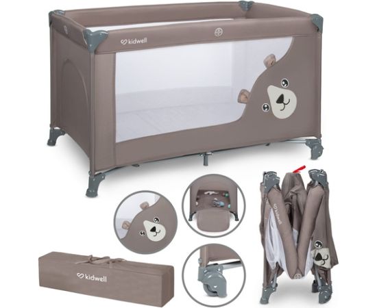 Saliekamā gulta BLISSY BASIC beige Kidwell [A] Детские кроватки