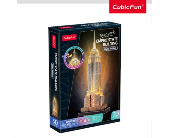 Cubic Fun CUBICFUN LED 3D puzle Ņujorkas debesskrāpis \"Empire State Building\"