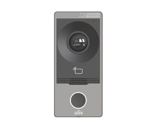 Uniview OEU-201S-HMK-W ~ UNV Ārējais IP/WiFi video domofona ieejas panelis ar PoE un RFID nolasītāju 10000 kartes zemapmetuma/virsapmetuma (Metāls)