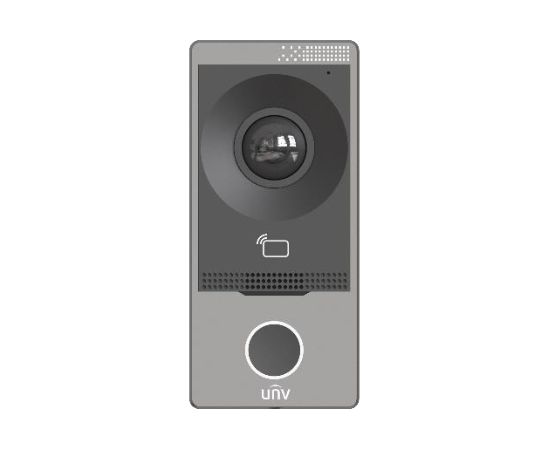 Uniview OEU-201S-HMK-W ~ UNV Уличная IP/WiFi вызывная панель видеодомофона с PoE и RFID считывателем на 10000 карт врезная/накладная (Металл))