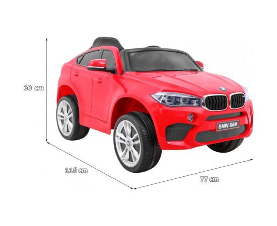 Bērnu Elektromobilis BMW X6M sarkanā