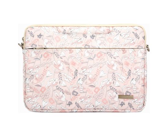 iLike   15-16 Inches Fabric Laptop Bag With Strap Flower Pink