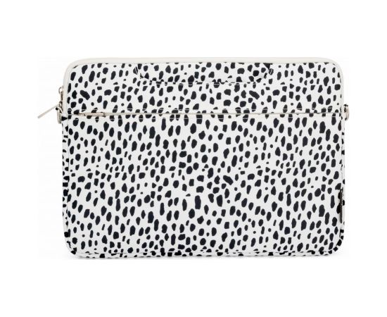 iLike   13-14 Inches Fabric Laptop Bag With Strap Leopard White