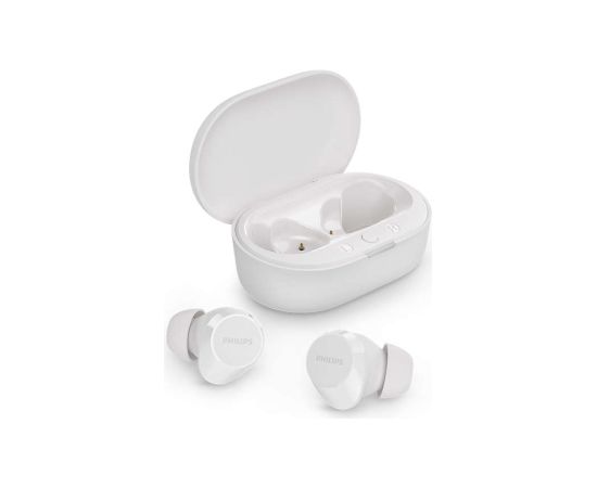 PHILIPS in-ear true bezvadu austiņas ar portatīvo uzlādes ietvaru, baltas - TAT1209WT/00