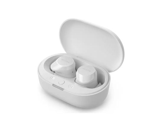 PHILIPS in-ear true bezvadu austiņas ar portatīvo uzlādes ietvaru, baltas - TAT1209WT/00