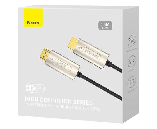 HDMI to HDMI Baseus High Definition cable 15m, 4K (black)