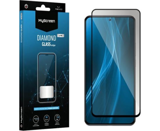 Tempered Glass MS Diamond Glass Edge Lite GF Xiaomi Poco F5 Pro melns | melns Pilns līmlīdzeklis