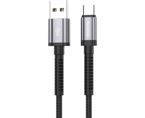 Foneng X83 Кабель USB-C, 2.1A, 1м (черный)