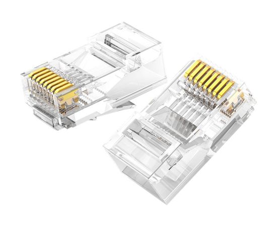 Ugreen 10x разъем соединительный конец RJ45 8P8C Cat 6 прозрачный (50961)