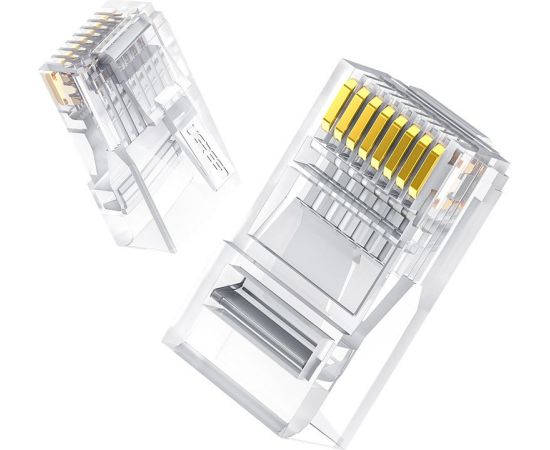 Ugreen 10x разъем соединительный конец RJ45 8P8C Cat 6 прозрачный (50961)
