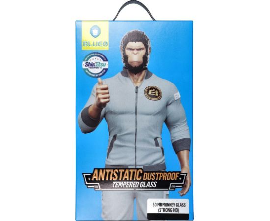 Bluestar BlueO 5D Mr. Monkey Glass защитное стекло для экрана Samsung S921 Galaxy S24 черное