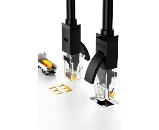 Ugreen LAN Vads | 6e cat | RJ45 | 2m | Melns