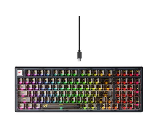 Mechanical Gaming Keyboard Havit KB875L (Transparent/Black)