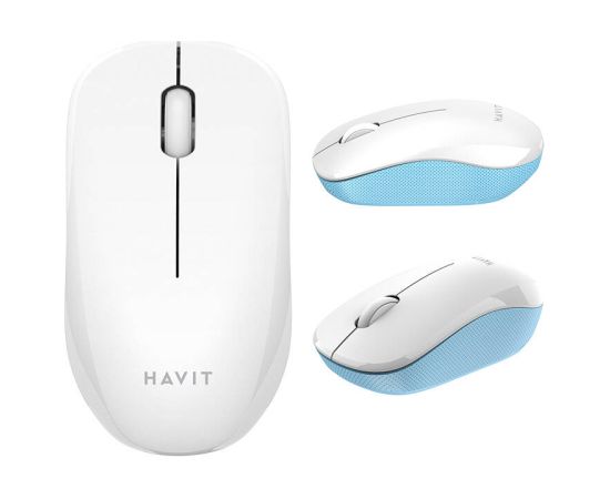 Universal wireless mouse Havit MS66GT-WB (white & blue)