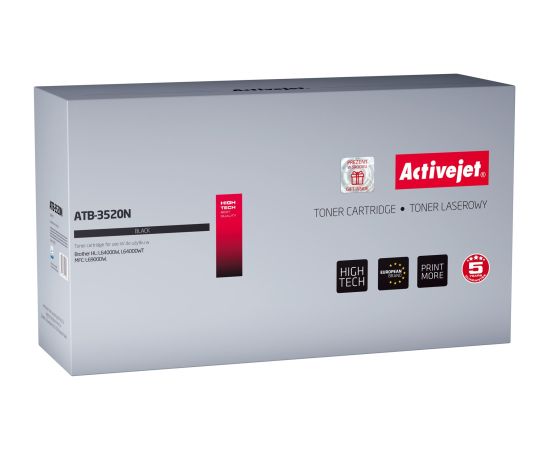 Activejet ATB-3520N Toner (replacement for Brother TN-3520; Supreme; 20000 pages; black)