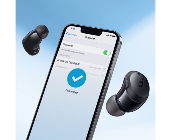 Anker Life Dot 3i Headphones Wireless In-ear Calls/Music Bluetooth Black