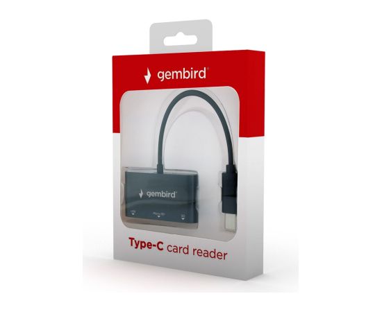 Gembird UHB-CR3-02 card reader USB 3.2 Gen 1 (3.1 Gen 1) Type-C Black