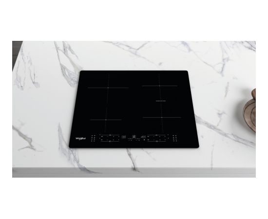 Whirlpool WB B8360 NE Black Built-in 59 cm Zone induction hob 4 zone(s)