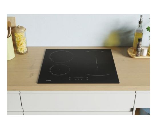 Candy CTP6SC4/E14U Black Built-in 59 cm Zone induction hob 4 zone(s)