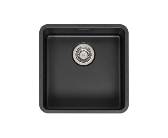 Reginox virtuves izlietne Ohio 40x40 (L), viena bļoda, 440x440 mm, jet black