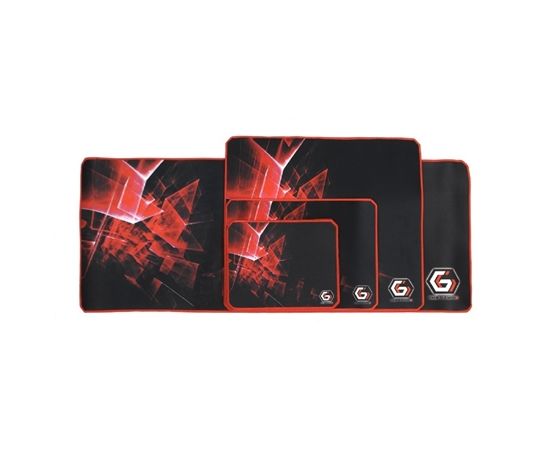 Gembird MP-GAMEPRO-M Gaming mouse pad PRO, Large Black/Red, 400 x 450 x 3 mm