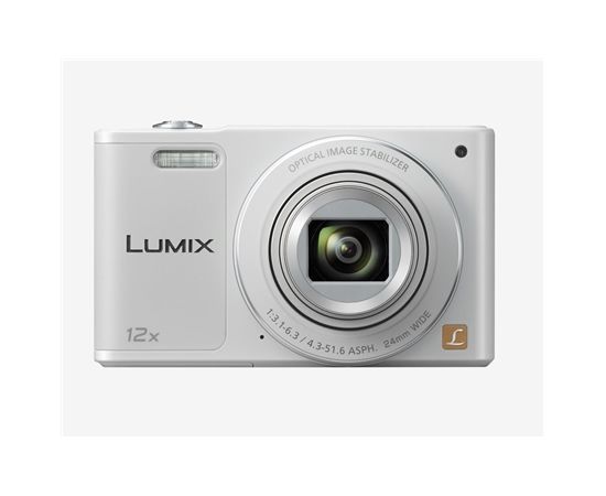 Panasonic DMC-SZ10EP-W Compact camera, 16 MP, Optical zoom 12 x, Digital zoom 4 x, Image stabilizer, ISO 6400, Display diagonal 2.7 ", Wi-Fi, Focus 0.03m - ∞, Video recording, Lithium-Ion (Li-Ion), White