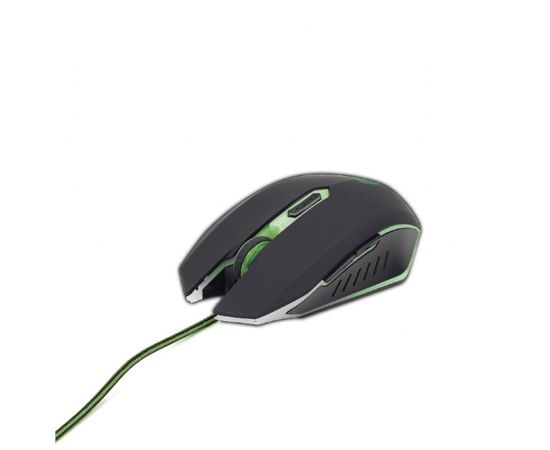 Gembird Gaming mouse, MUSG-001-G, Black/green, USB