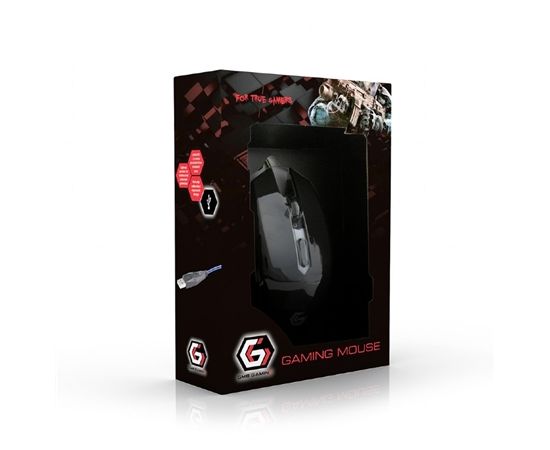 Gembird Gaming mouse, MUSG-001-G, Black/green, USB