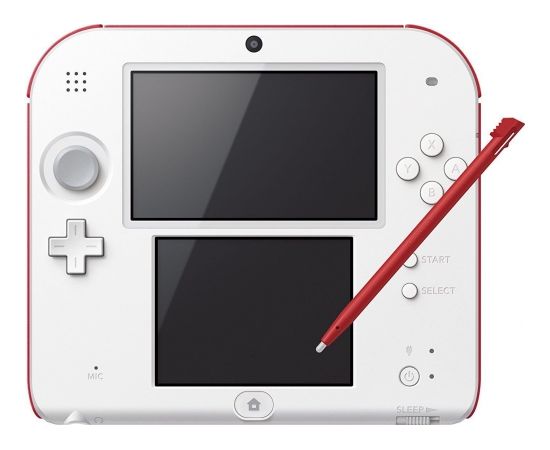 Nintendo 2DS red white incl. New Super Mario Bros. 2
